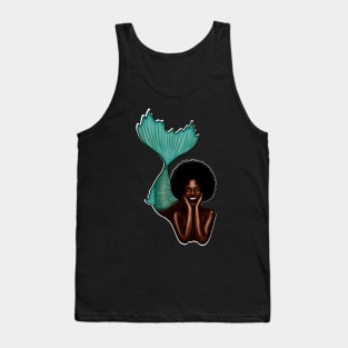 Afro Mermaid, African, Black Girl Magic Tank Top